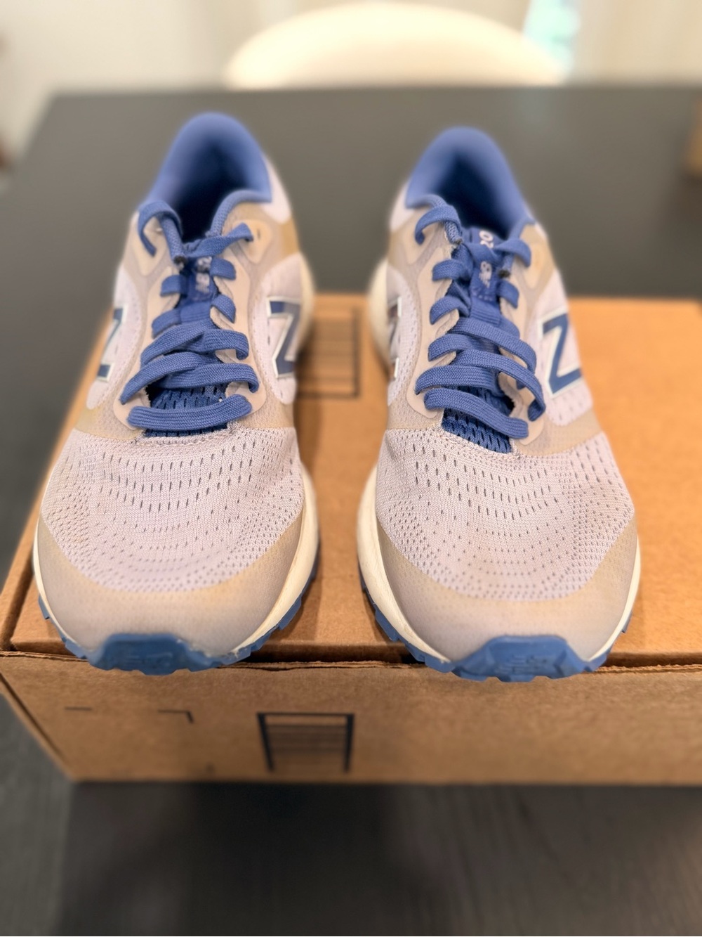 New Balance 520 v6 Comfort Ride Womens Running Shoes Size 8 Gray Lavender